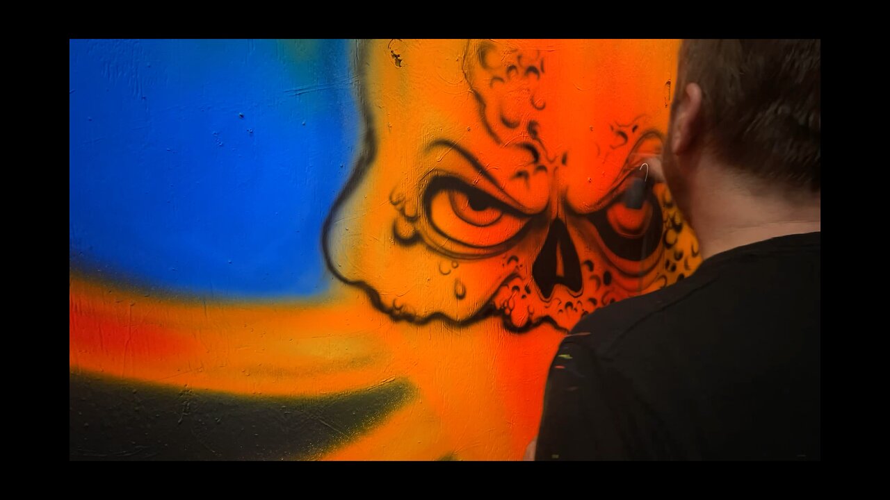 Warehouse 31, AL..airbrushing in black light!