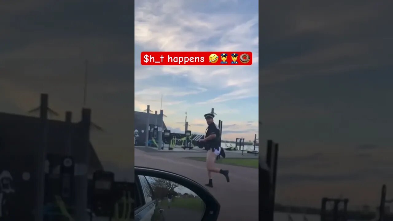 When a code brown catches you by surprise #funny #police #shorts #satire #fy #fyp #viral