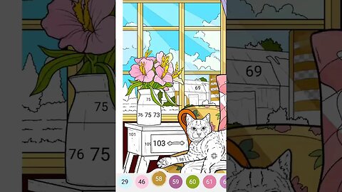 Color by number - Lazy Daisy