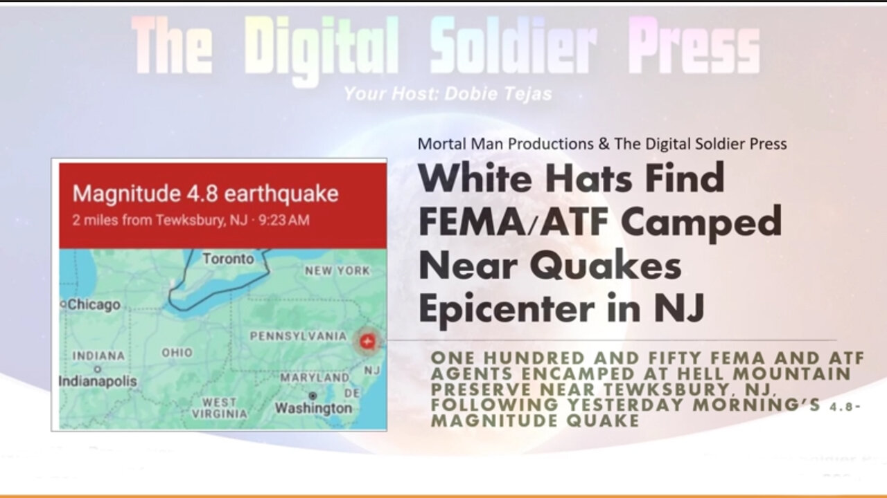 White Hats Find FEMA-ATF Camped Near Quake's Epicenter in New Jersey