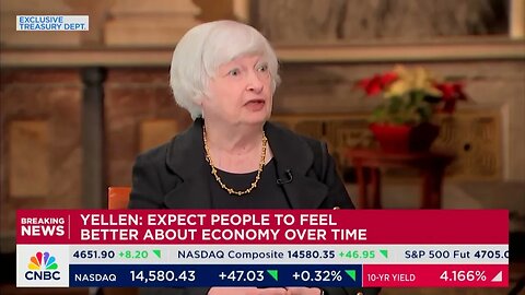 Biden Treasury Secretary Janet Yellen Says She’s “Very Happy” With The Biden Economy