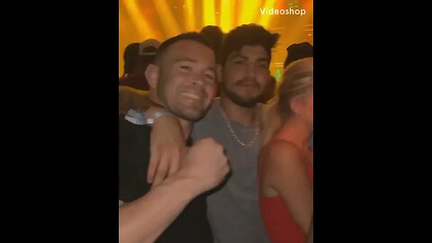 Colby Covington in the club with random fan