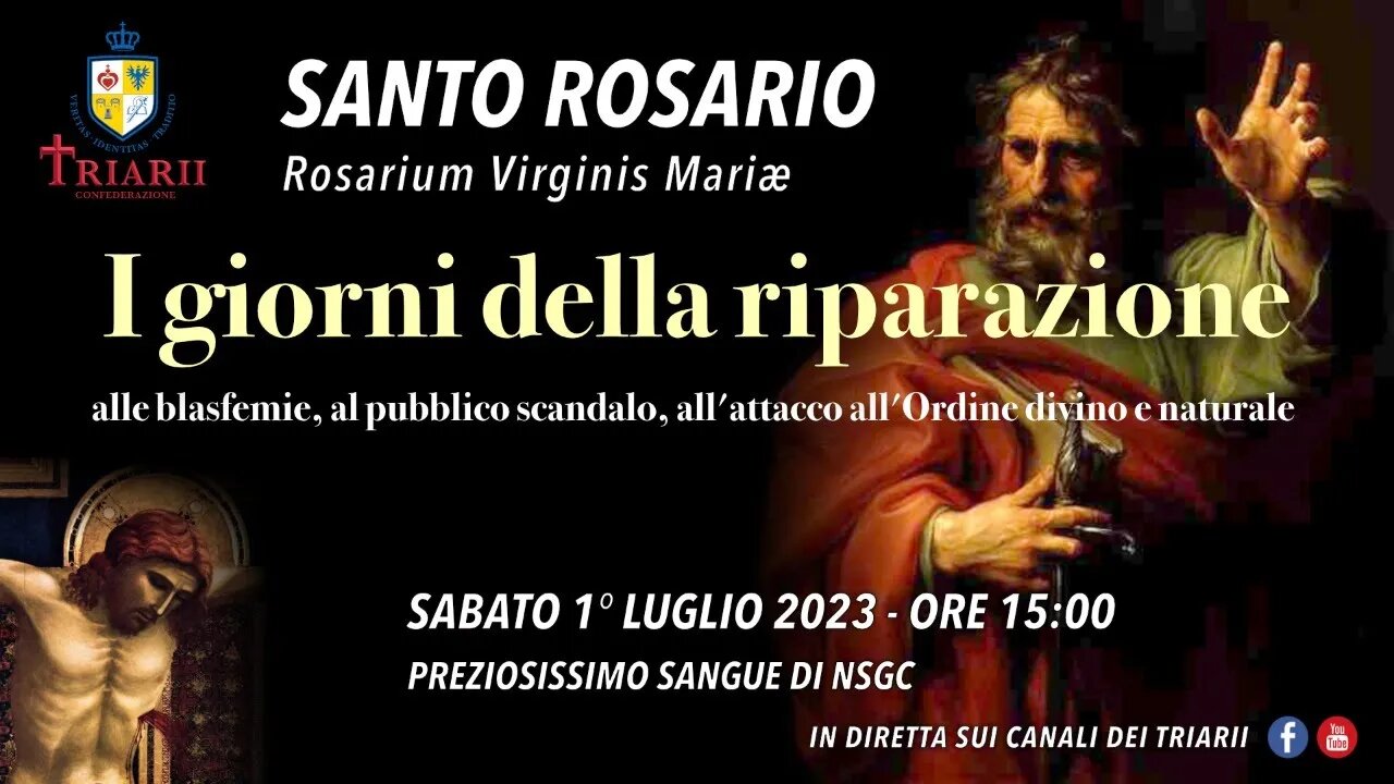 QUARTO APPUNTAMENTO PER “I GIORNI DELLA RIPARAZIONE” - SANTO ROSARIO