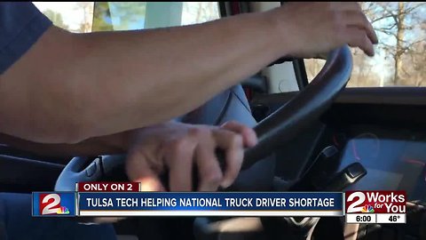 Tulsa Tech helping national truck driver shortage