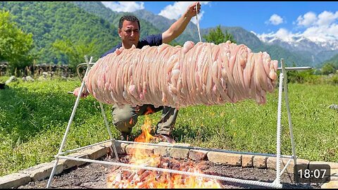 A Turkish Dish Of Delicious Meat Wrapped In Lamd Intestines!