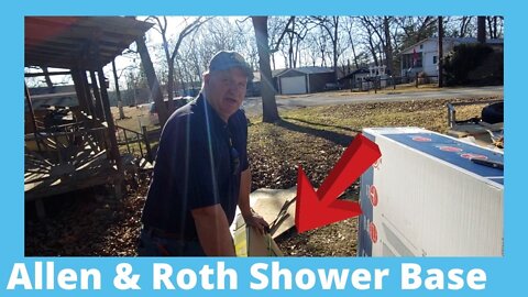 Shower Base Installation On Wood