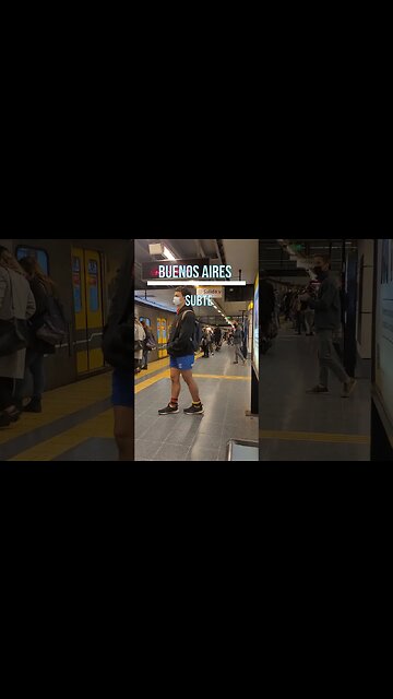 Manspreading no Subte em Buenos Aires