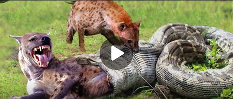 Anaconda attack on leopard big fight