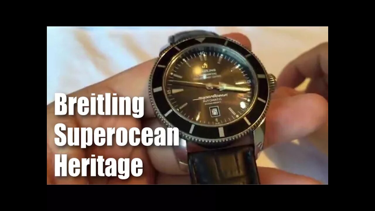 Black Breitling Superocean Heritage 46mm automatic divers watch review