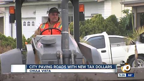 City paving roads with new tax dollars
