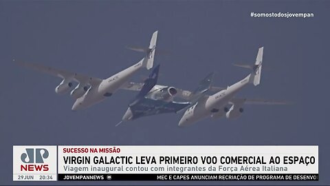 Virgin Galactic faz primeiro voo comercial ao espaço