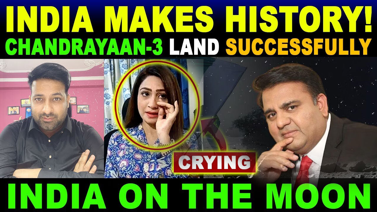 Pakistani crying on Chandrayaan 3 successfully landed on moon