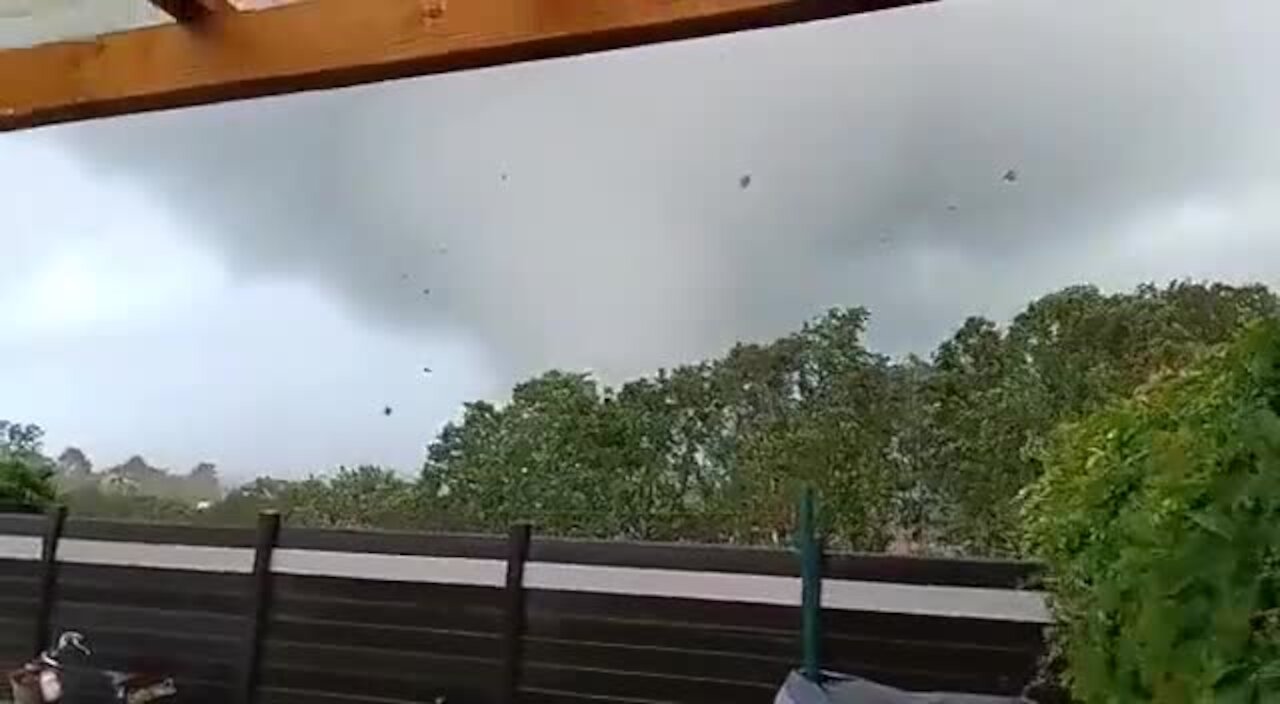 Tornado in Germany passes right through this home's backyard