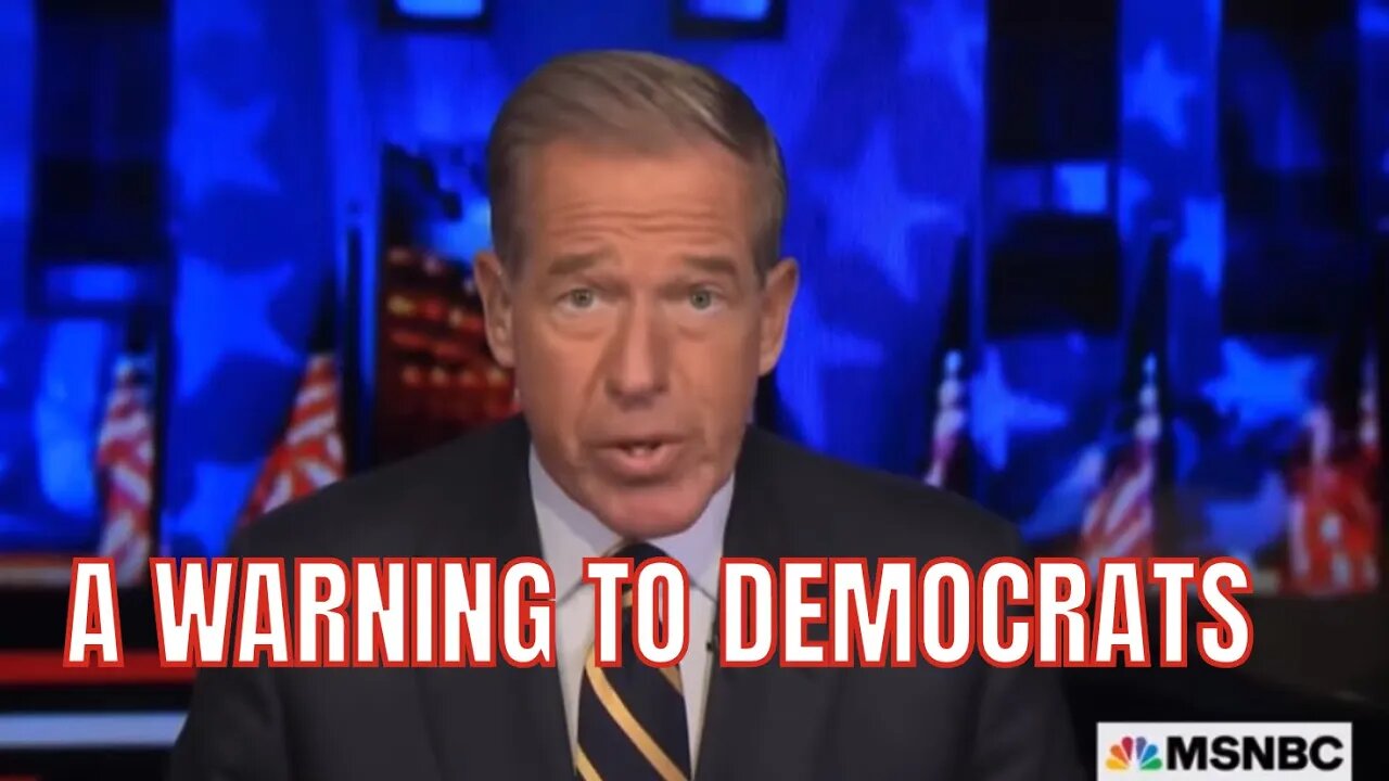 DEMOCRAT WARNING - MSNBC Anchor - What Is Coming BEWARE