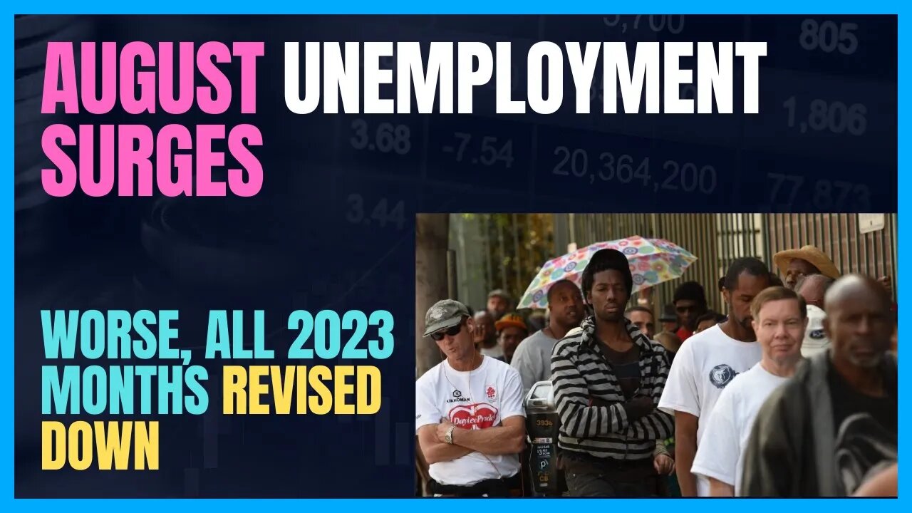 PLUNGED: UNEMPLOYMENT RATE DROPPING HARD; ALL 2023 JOB #'S REVISED