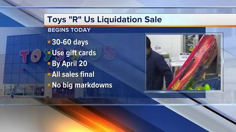 What you need to know about Toys 'R' Us liquidation sale