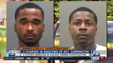 Two arrested for August shooting of BPD Sergeant Isaac Carrington