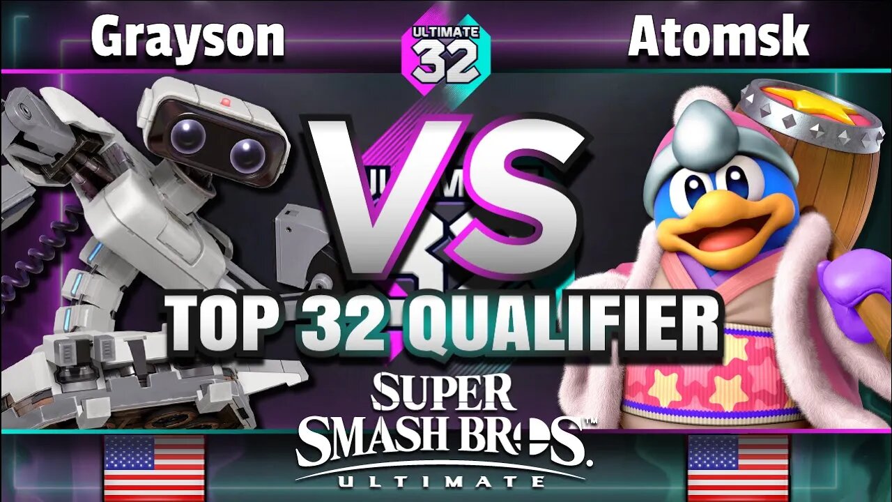 ULTIMATE 32 Top 32 Qualifier - FRKS | Grayson (R.O.B.) vs. Atomsk (King Dedede) - Smash Ultimate