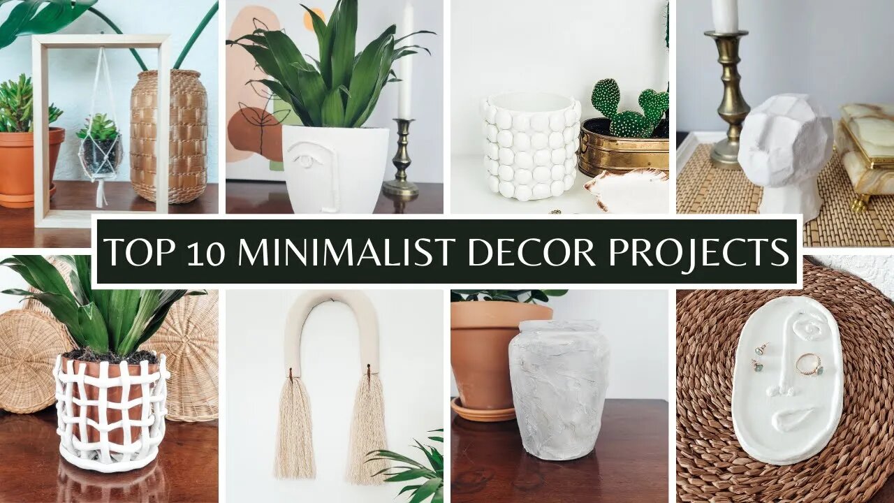 DIY MINIMALIST HOME DECOR ideas - Warm Minimalism and Japandi style decor