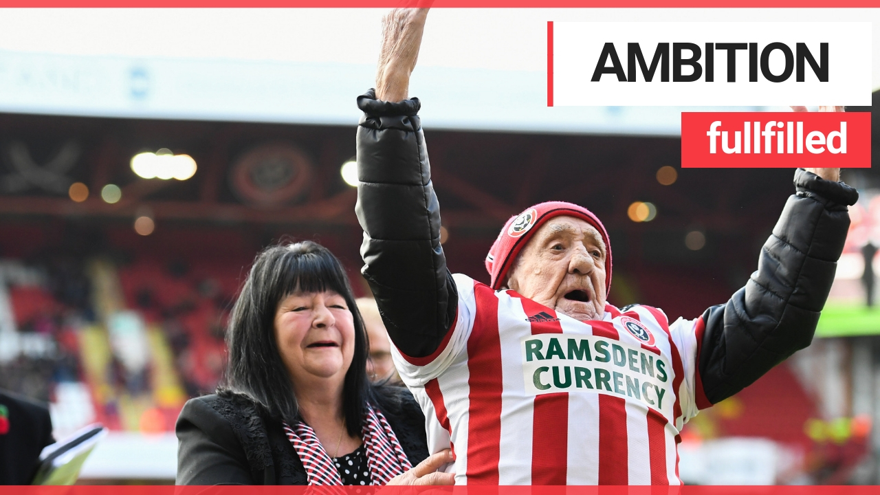 90-year-old dementia sufferer fulfills ambition by scoring goal at beloved club