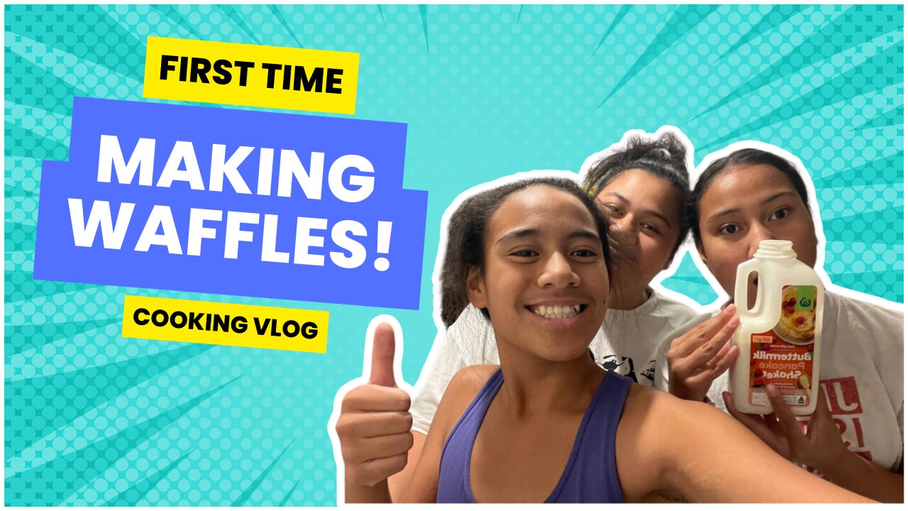 Our first time making Waffles! 🧇👩‍🍳