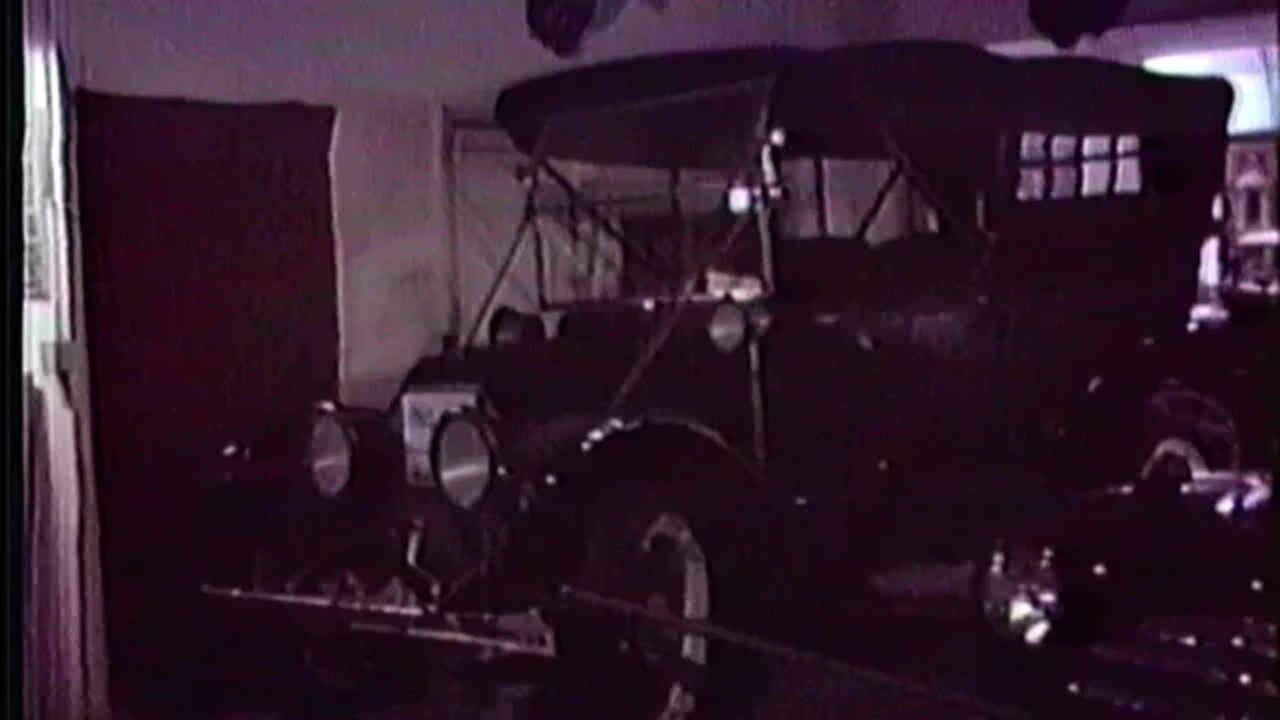 Dad at Antique car museum Iowa