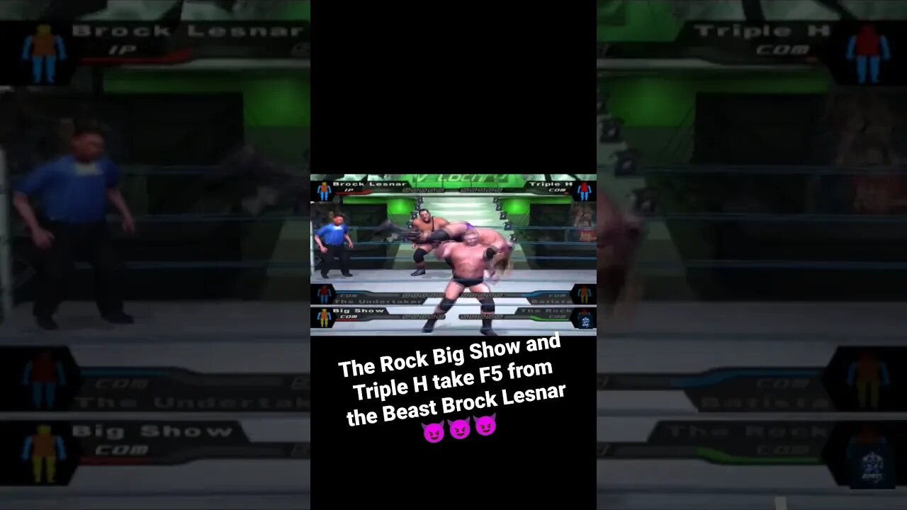 The Beast BROCK LESNAR destory everyone #wwe #wwe2k23 #wwesmackdown #brocklesnar