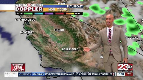 Heat, bad air quality, and rain chances for Kern County!