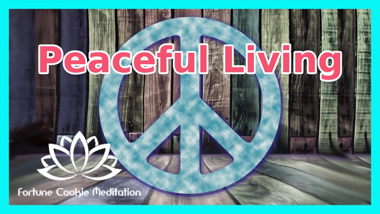 Live Peacefully, Make peace with your soul, Positive healing Energy