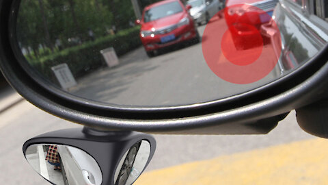 Car Wide Angle Adjustable Convex Rear View Blind Spot Mirror