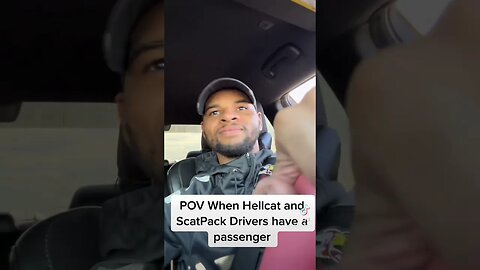 When You Passenger in a Hellcat Or Scatpack #trending #shortvideo #tikok #seo #blackyoutuber #cars