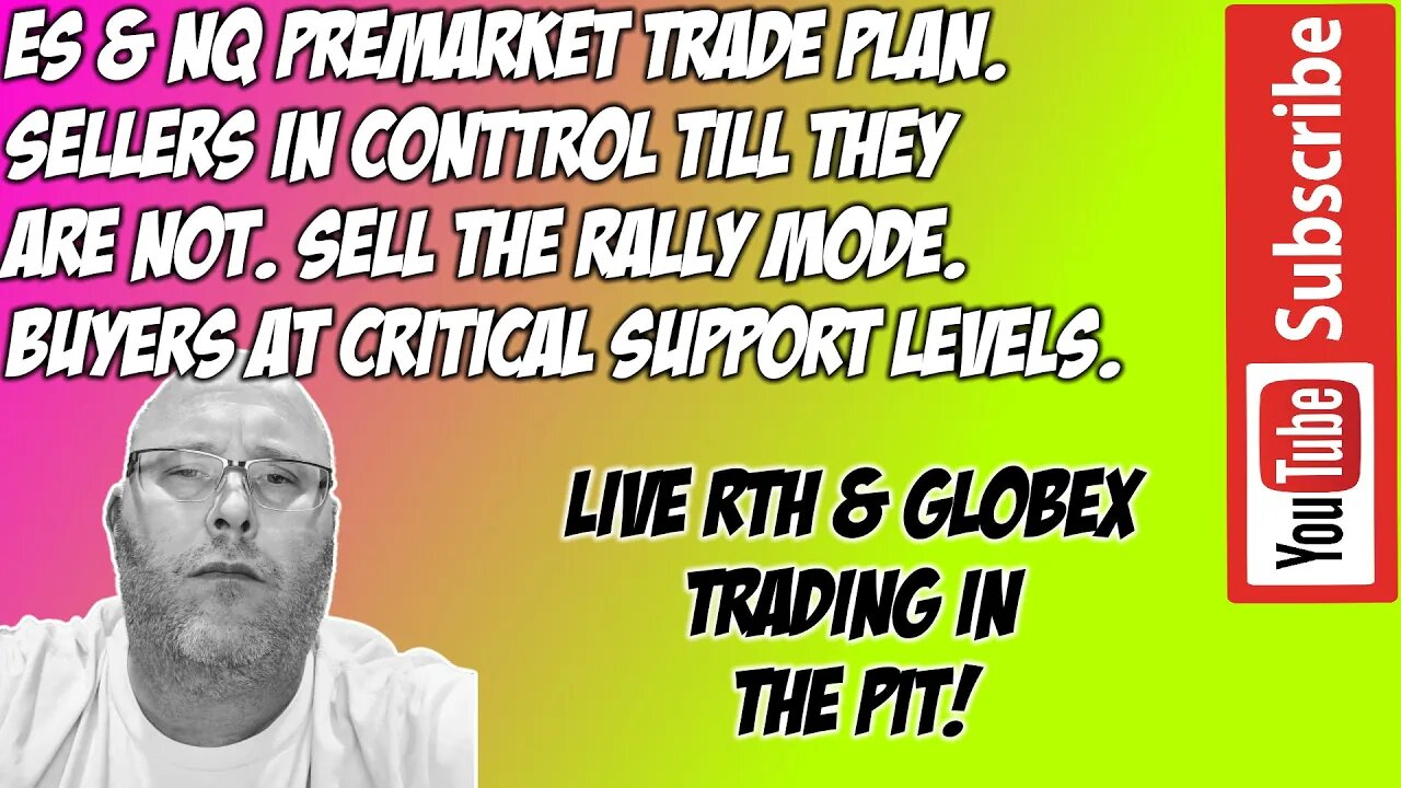 ES NQ Premarket Trade Plan - The Pit Futures Trading