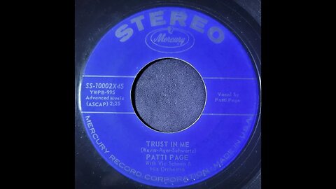 Patti Page, Vic Schoen and His Orchestra – Trust in Me