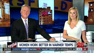 Study: women work better in warmer temperatures