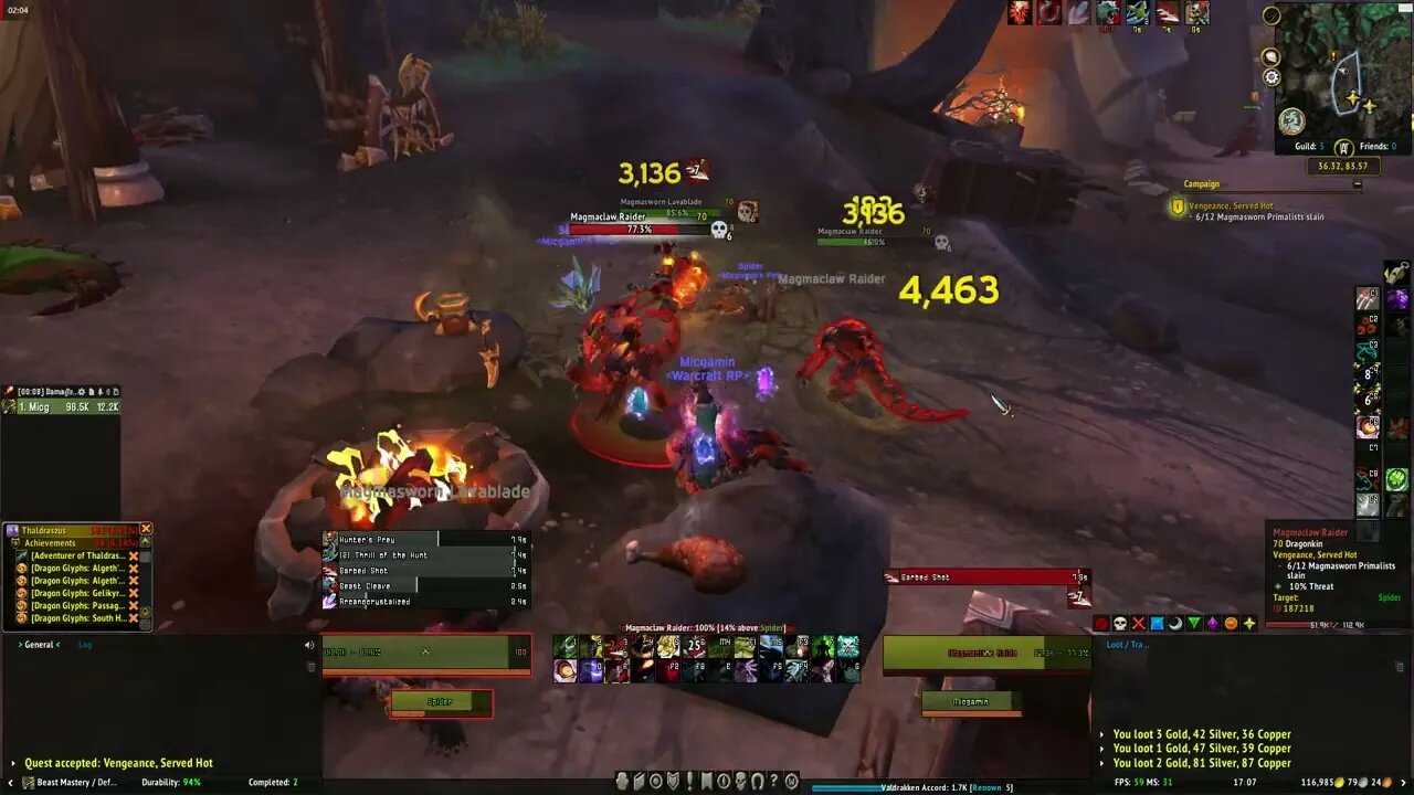 World of Warcraft Dragonflight Vengeance, Served Hot