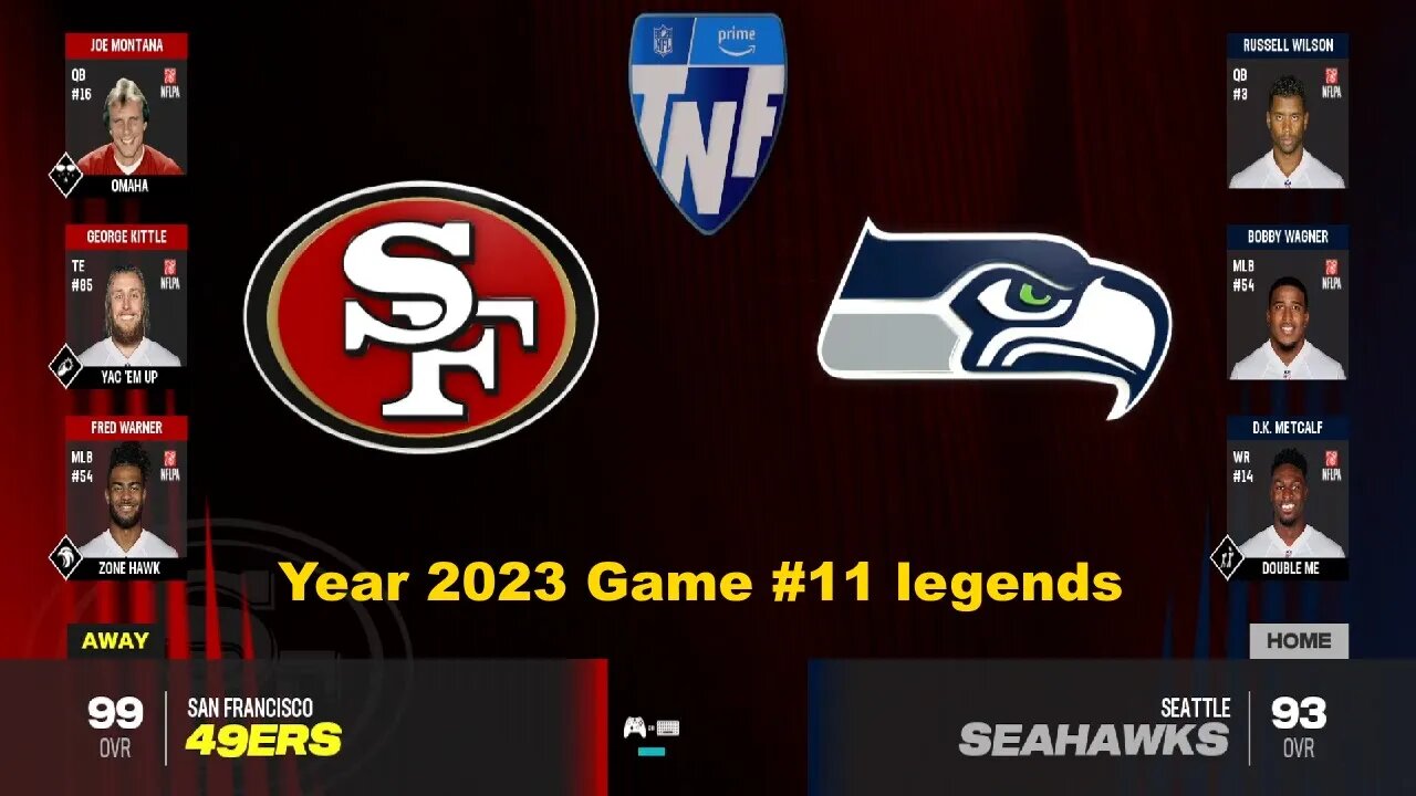 Madden 24 San Francisco 49ers Vs Seattle Seahawks Year 2023