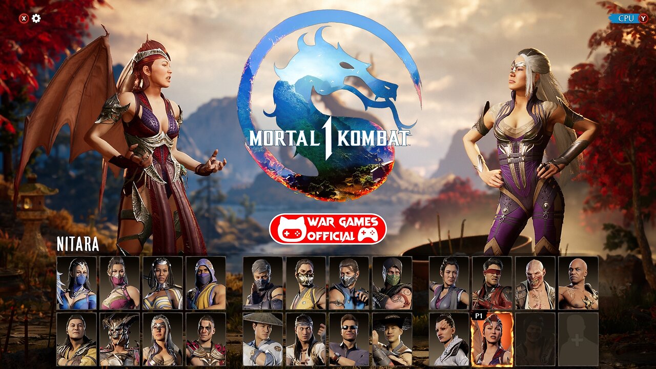 MORTAL KOMBAT 1 - SELEÇÃO DE PERSONAGENS (CHARACTER SELECTION)