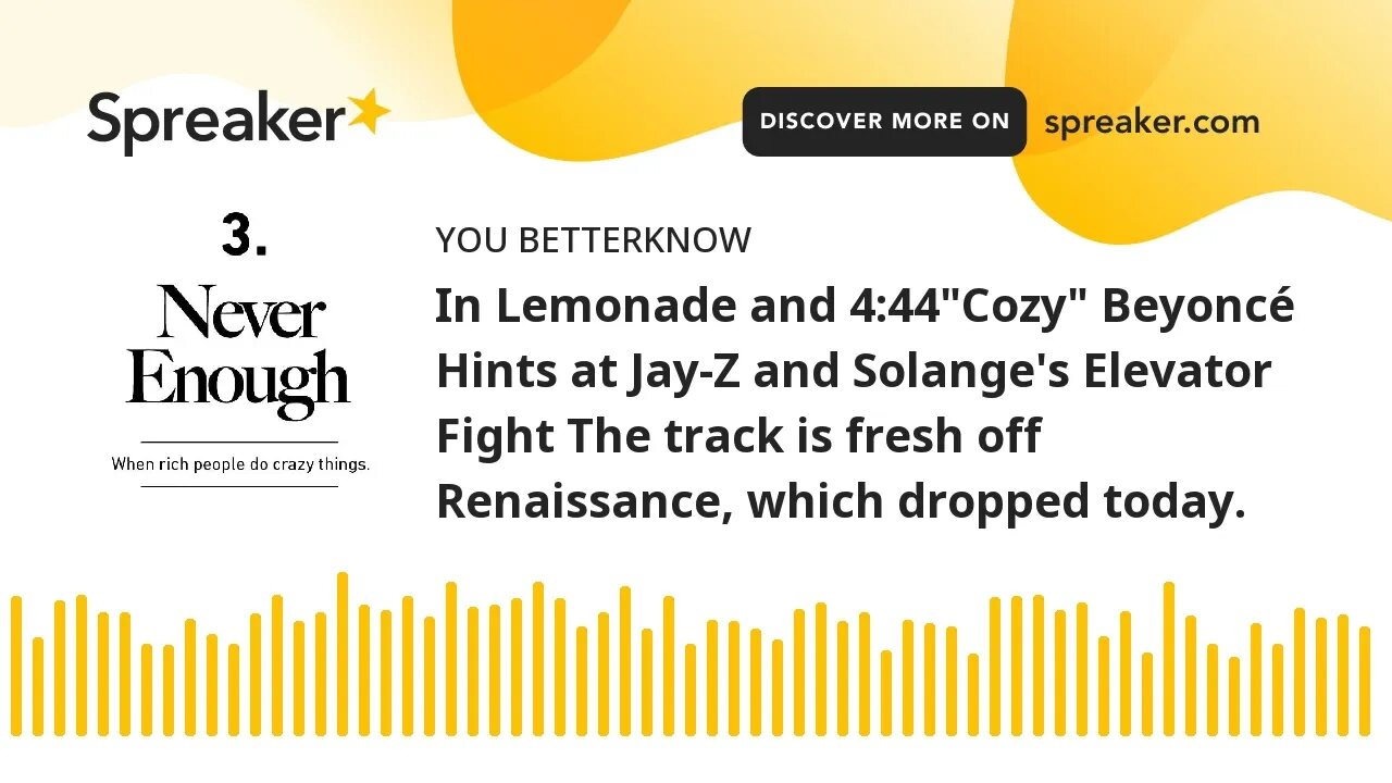 In Lemonade and 4:44"Cozy" Beyoncé Hints at Jay-Z and Solange's Elevator Fight The track is fresh of