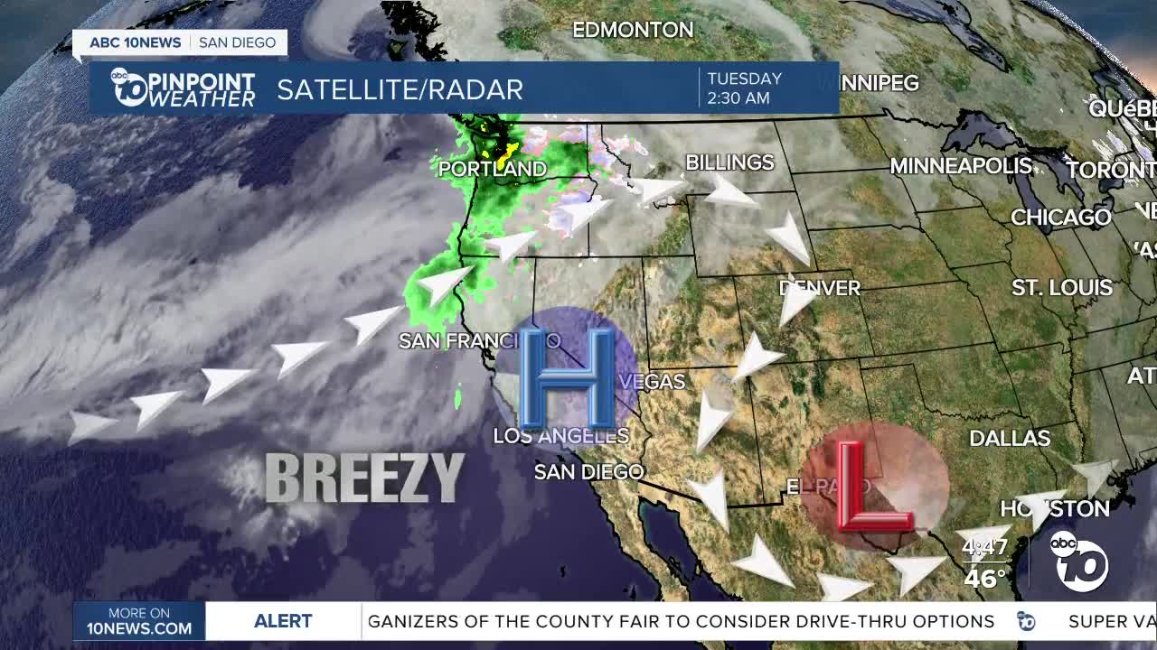 ABC 10News Pinpoint Weather with Meteorologist Megan Parry