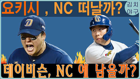 NC 다이노스 2024 시즌, 외국인 선수 계약의 큰 변화! 요키시와의 결별, 하트-데이비슨 재계약 가능성은?