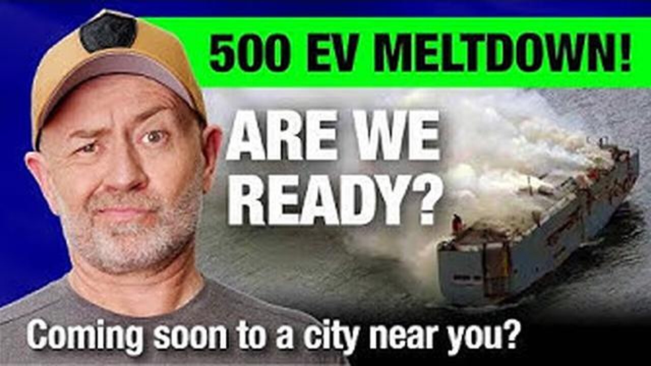 RUNAWAY 500 EV MELTDOWN ON CARGO SHIP: PROOF OUR CITIES AREN'T READY FOR FULL EV DEPLOYMENT