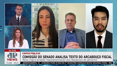 Comissão do Senado analisa texto do arcabouço fiscal; senador analisa