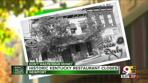 Historic Green Derby restaurant closes suddenly