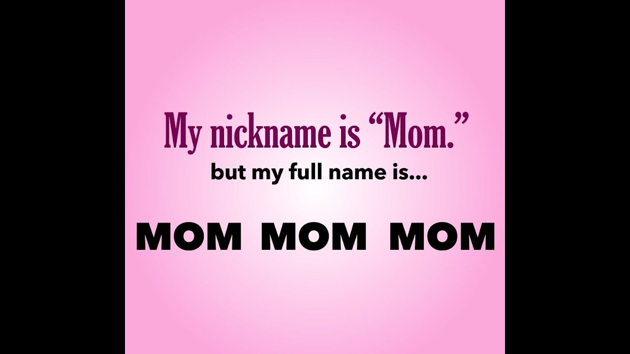 My Real Name Is Mom [GMG Originals]