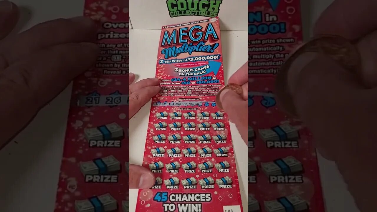 I bought $30 Mega Lottery Ticket Scratch Offs!