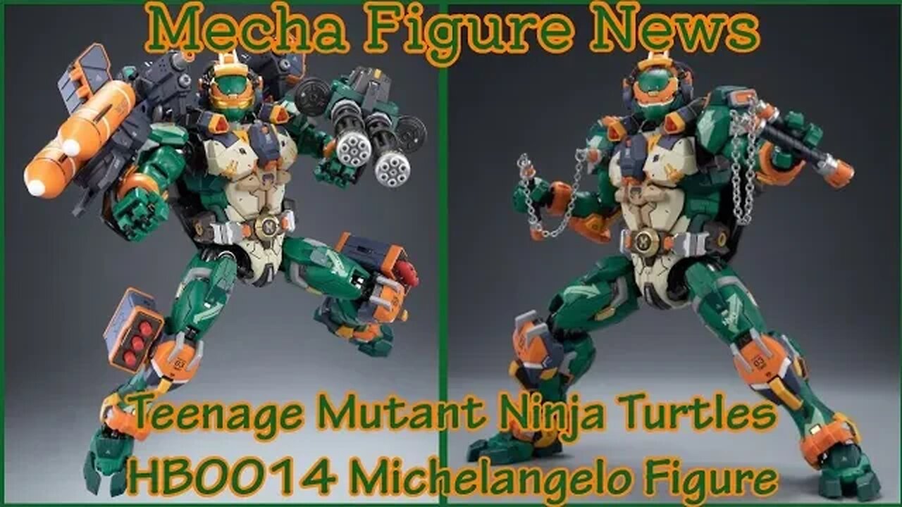 "Cowabunga!" Teenage Mutant Ninja Turtles Mech Michelangelo Figure