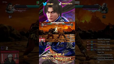 Tekken 7 Lei Wulong Match Highlight #68 #shorts #tekken7