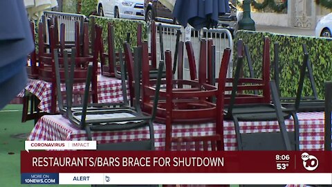 San Diego restaurants, bars brace for shutdown