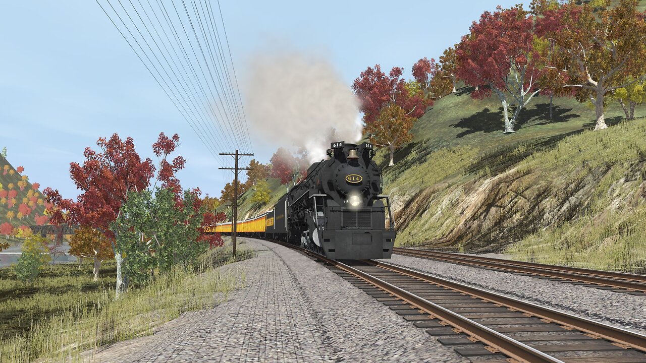 Trainz 2019: C&O 614 pulling the Chessie Steam