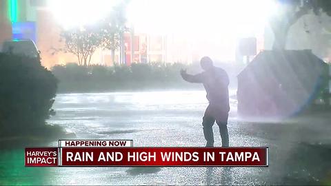 Rain and high winds batter central Florida with Hurricane Irma